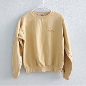brandy melville honey erica sweatshirt